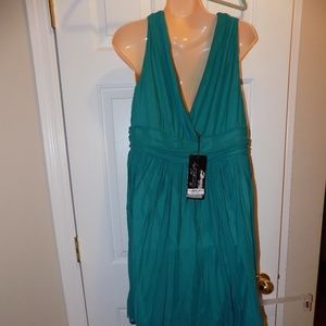 Sexy Double V-neck Ruched  Cocktail dress